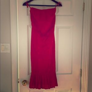 Strapless cocktail dress
